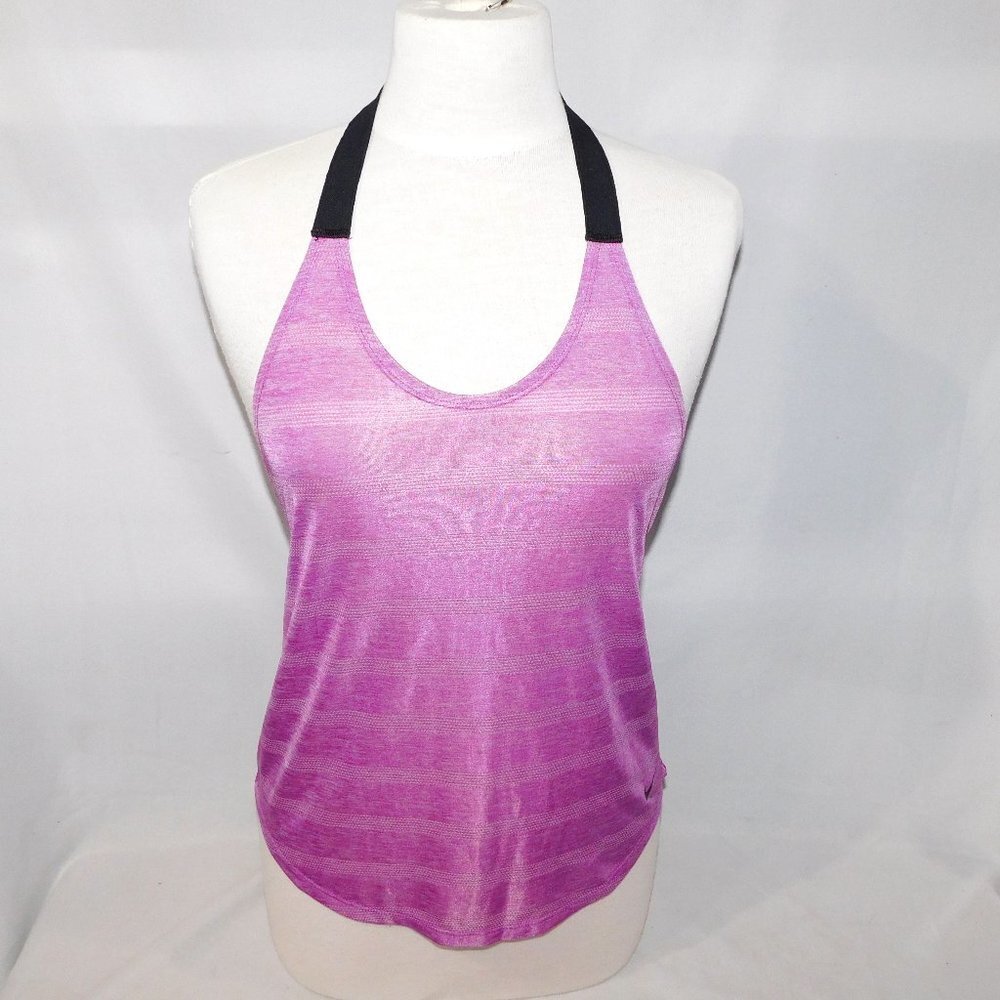 Nike Women’s Dri Fit Loose Fit Racer T Back Sport Tank Top Shirt Purple XS